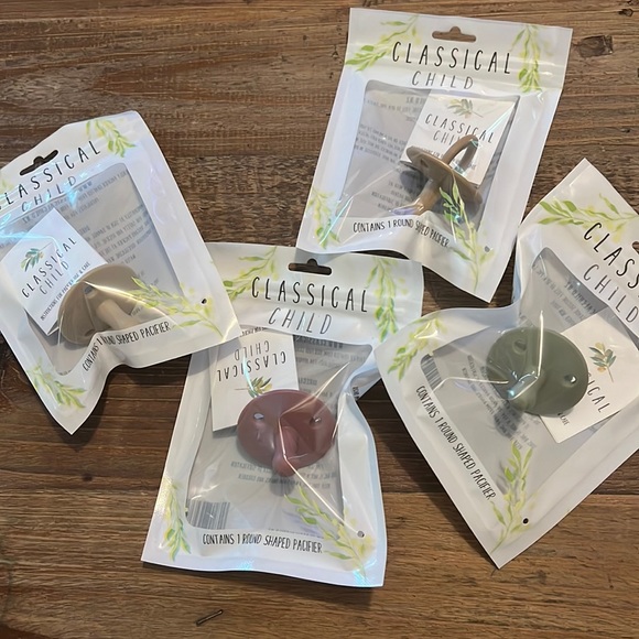 Other | Nwt In Packaging Four Classical Child Pacifiersgirls | Poshmark